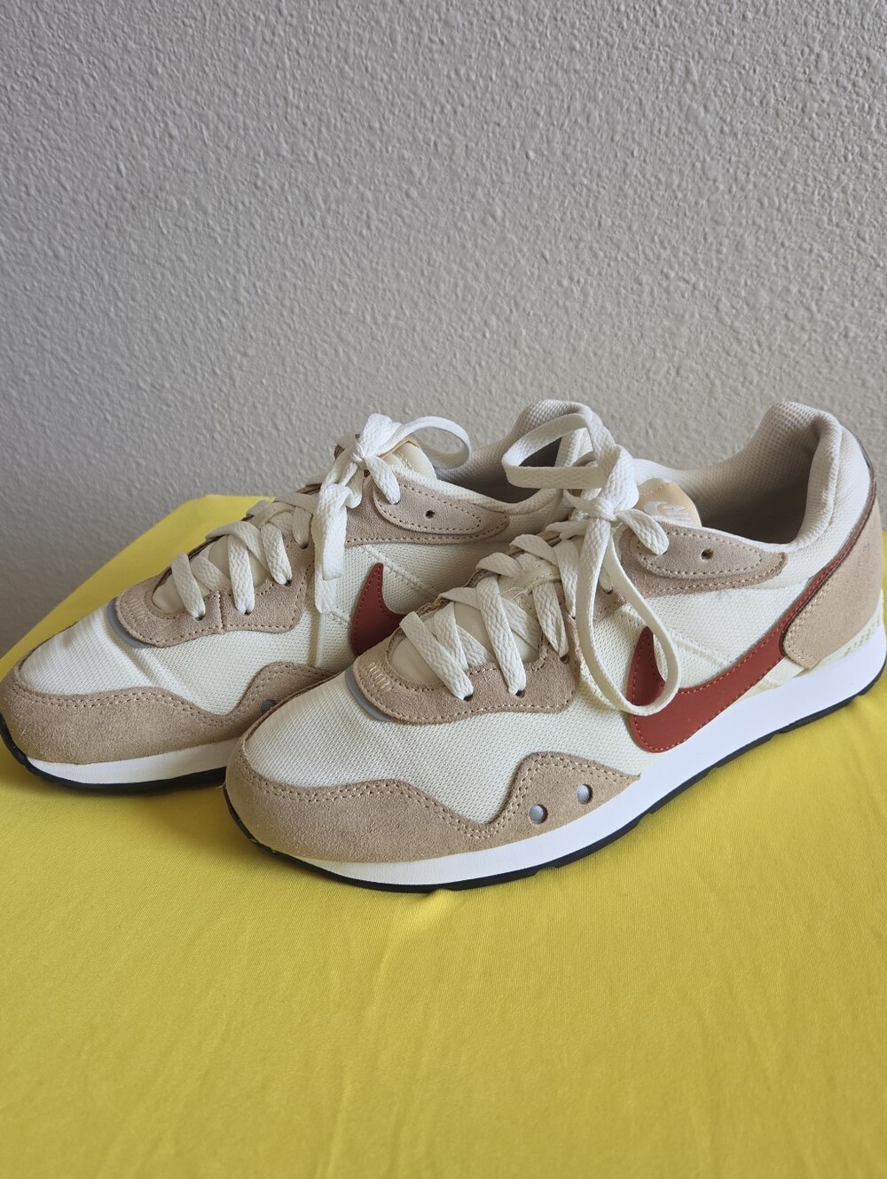 Nike Women’s Cream and Rust Retro Runner Sneakers